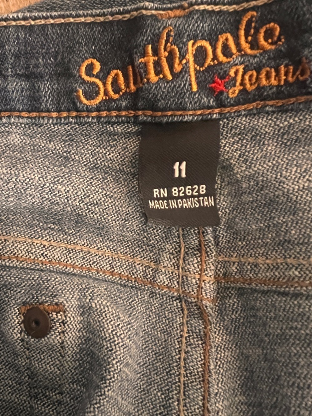 South Pole Women's Flare Jeans - Washed Dark Blue - Picture 4 of 4
